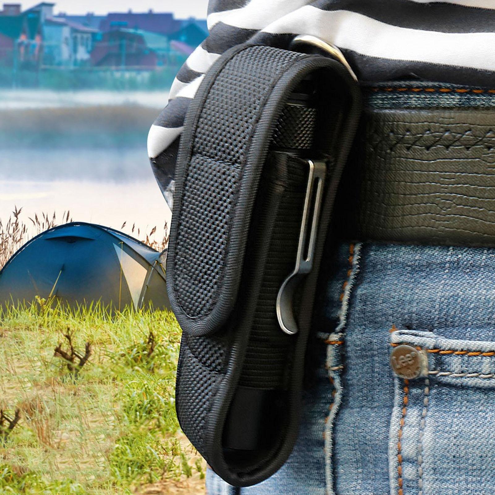 Outdoor Sports Accessories - Casing Pelindung Senter LED, Tas Kulit