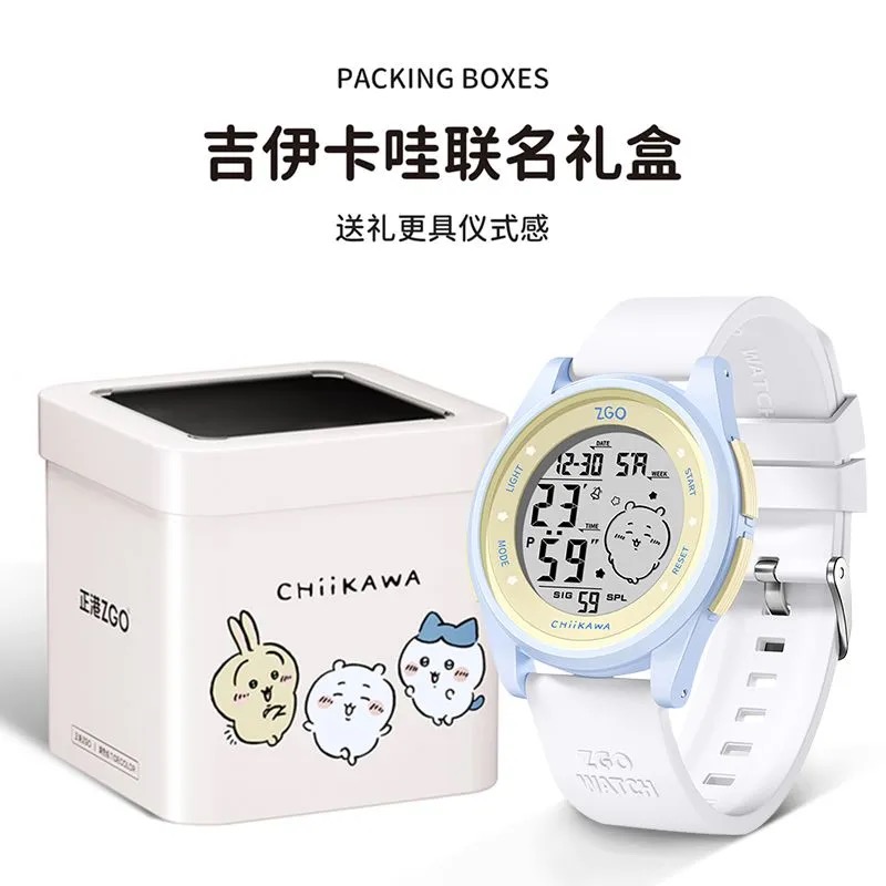 Outdoor Sport Watch - Jam tangan Chiikawa Genuine co-branded, tampilan