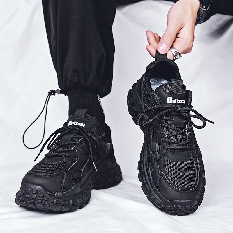 Outdoor Sport Brand - Sepatu kets sol lembut pria, sepatu