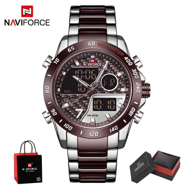 Outdoor Sport Watch - NAVIFORCE Jam Tangan Pria Analog Digital