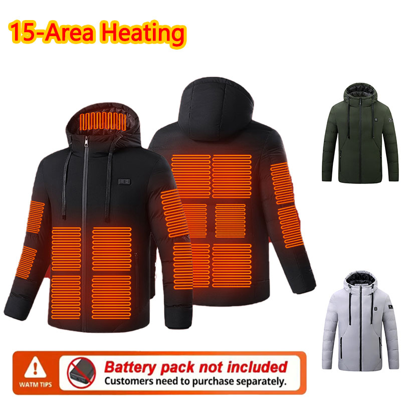 Jaket Berpemanas 15 Area denga - Outdoor Sport Coat ulasan dan harga