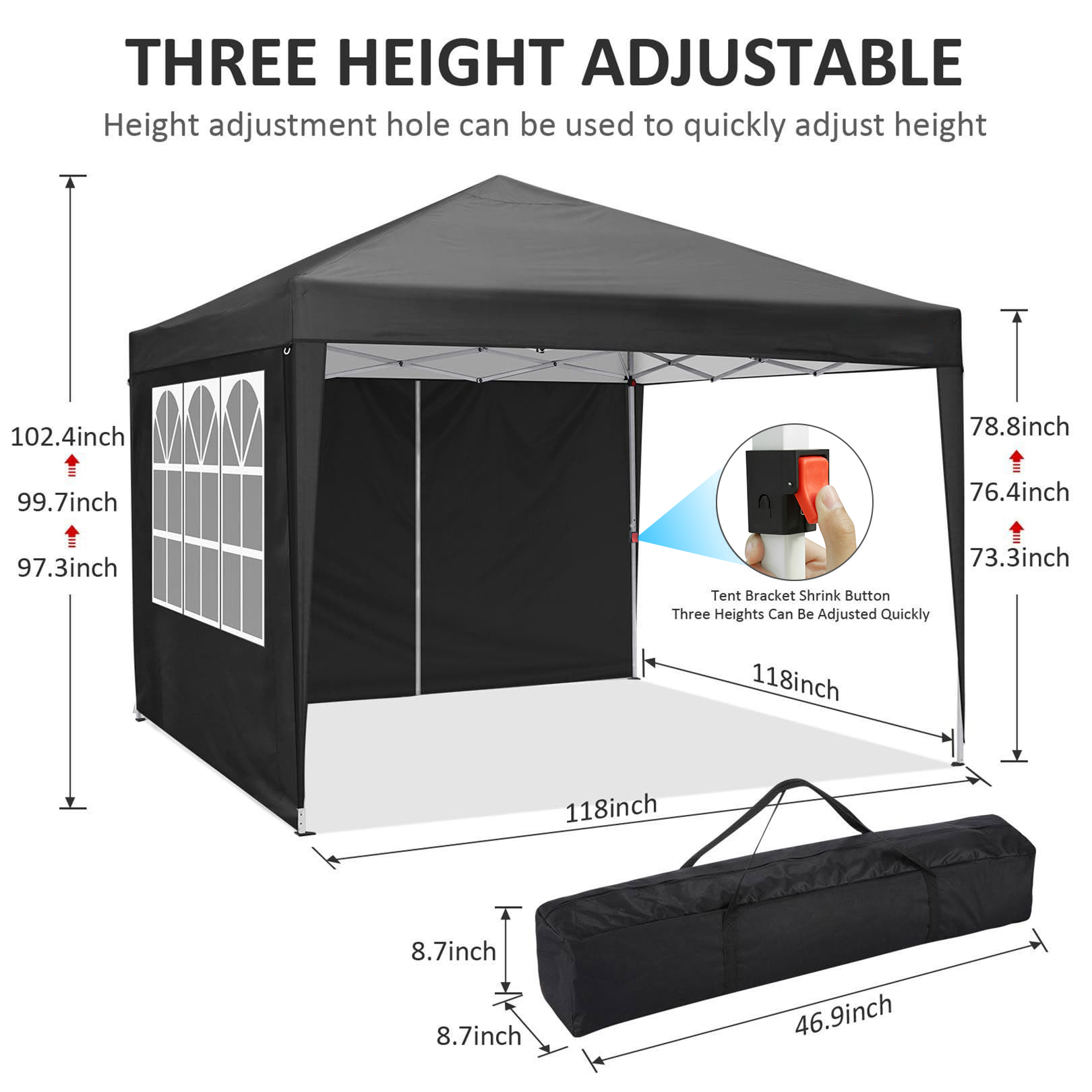 Tenda Kanopi Pop-up 10x10FT, G - Outdoor Sports Center ulasan dan harga