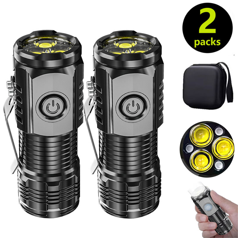 Senter Mini 3LED dengan Klip P - Outdoor Spotlight ulasan dan harga